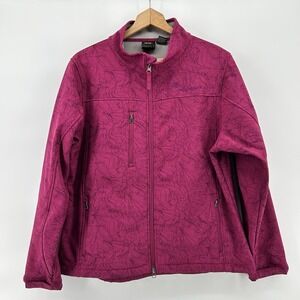 Prairie Mountain Softshell Jacket Womens XL‎ Pink Fleece Lined San Francisco